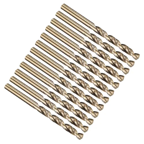 Vista 66 de PATIKIL Broca Jobber de 0.039 in, vástago recto M35 cobalto 5% acero de alta velocidad 135° acabado dorado para metal duro de acero inoxidable - 2