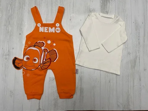 Vista 9 de Finding Nemo - Overol de algodón para bebé con camiseta de manga larga para recién nacidos y bebés, 2 piezas, unisex