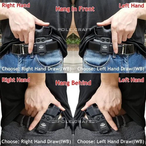 Vista 3 de Funda Ruger Security 9 IWB Kydex personalizada: estuche para pistola Ruger Security 9 - Portador de cintura