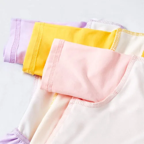 Vista 5 de Stelle Vestido de patinadora de manga corta para niños y niñas, casual, acampanado, para fiesta escolar, 3-12 años, Blanco
