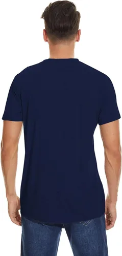 Vista 5 de Men's Merino Wool T-Shirt Short Sleeve Athletic Tee Wicking Mens Base Layer(Wool Face Mask Included)