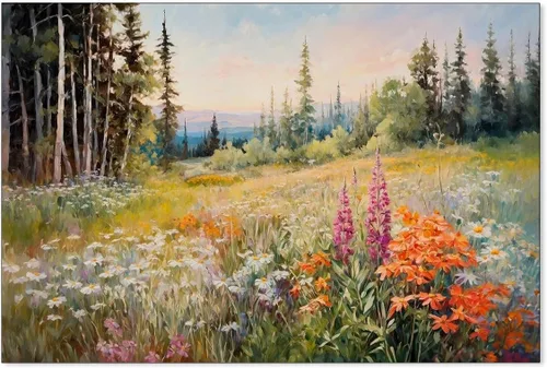 Vista 24 de Póster de paisaje campestre y lago, arte de pared de paisaje de naturaleza otoñal, 08 x 10 pulgadas, marco negro, pintura al óleo vintage de otoño