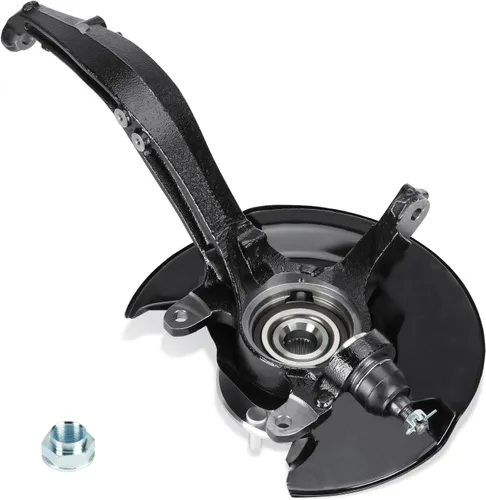 Vista 8 de Conjunto de Nudillo de Dirección y Cubo de Cojinete de Rueda Delantero Izquierdo Compatible con Honda Accord 2.4L Coupe sedan 2003-2007, Reemplazo