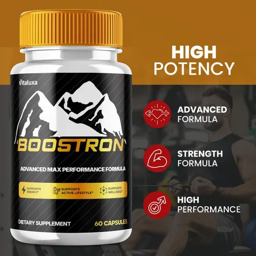 Vista 6 de Suplemento Boostron para hombres, cápsulas Boostrom - Bostrom Pills mezcla de rendimiento de máxima resistencia premium todos los ingredientes