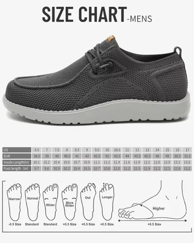 Vista 6 de 1TAZERO Zapatos anchos para hombre, mocasines casuales para caminar, zapatos ortopédicos cómodos de ancho ancho para hombres con soporte de arco