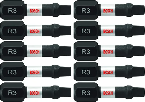 Vista 10 de BOSCH ITSQ1102 - Juego de 2 brocas cuadradas #1 de 1 pulgada para atornillar resistentes al impacto