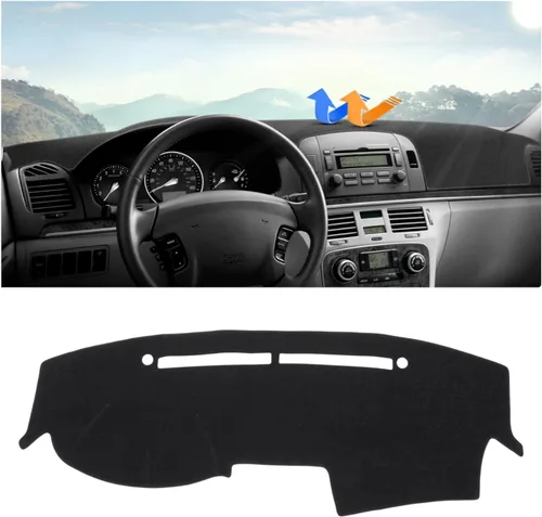 Vista 36 de Autorder Cubierta de salpicadero para Hyundai Sonata 2009 2010 Accesorios Dash Cover Upgrade Flannel Dash Mat Parasol Protector de rayos UV
