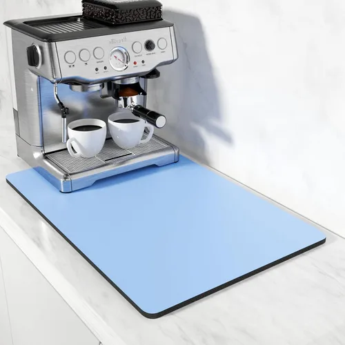Vista 40 de Rnivvi Tapete de secado de platos para encimera de cocina, 16 x 18 pulgadas, bonita almohadilla de secado absorbente resistente al calor con goma