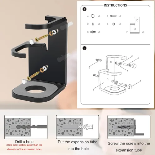 Vista 5 de Cosmos Soporte de montaje en pared para sables de luz acrílicos, soporte para sable de luz con almohadilla protectora para sable de luz vertical