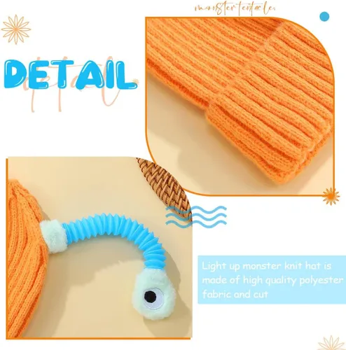 Vista 5 de Gorro de punto con luces LED para adultos y niños