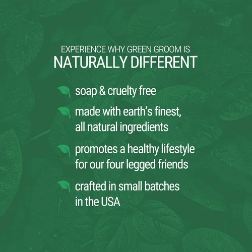 Vista 5 de Green Groom Champú para perros Plus acondicionador, 1 galón Todos los ingredientes naturales, desenreda y fortalece, renueva la humedad, 2 en 1