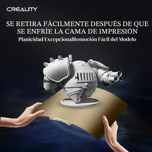 Vista 3 de Placa PEI Oficial de Creality con Adhesivo para Creality Ender 3/Ender 3 Pro/Ender 3 V2/Ender 3 S1/Ender 3 S1 Pro/Ender 3 Neo/Ender 3 V2 Neo/Ender