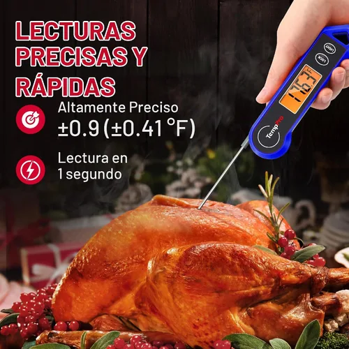Vista 6 de TempPro TP19H 1 Sec Digital Meat Thermometer for Cooking Blue