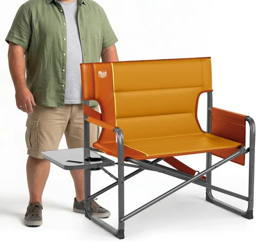 Vista 22 de TIMBER RIDGE Silla de directores extra ancha, sillas de camping plegables