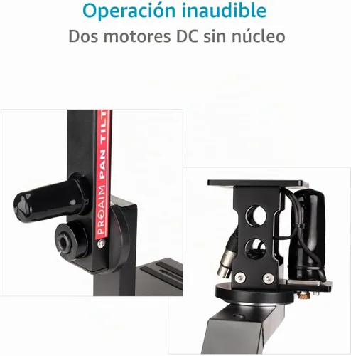 Vista 3 de PROAIM Sr 2-Axis 360° Pan-Tilt Head w/12V Joystick para Jibs, 7.5kg/16.5lb