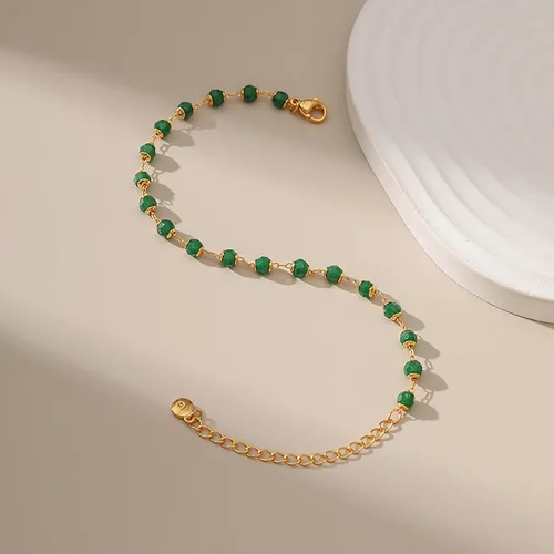 Vista 51 de Delicadas pulseras de oro para mujer, chapado en oro 18, ajustable, mal de ojo, mariposa, cuentas, perla, corazón, turquesa, hecha a mano para mujer