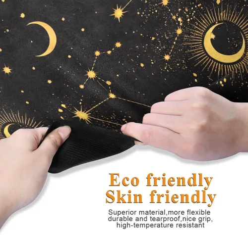 Vista 4 de Espacio Galaxy Constelación Yoga Mat Antideslizante Grueso Niños Eco Friendly Caucho Entrenamiento Plegable Yoga Mat Mujeres Ejercicio