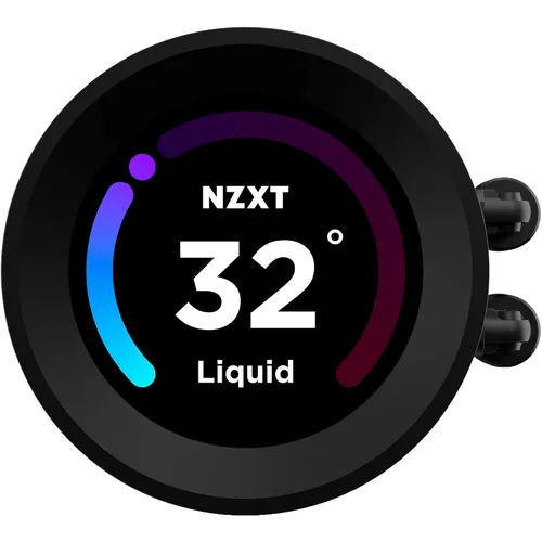Vista 7 de Enfriador de agua NZXT Kraken Elite 280 RGB - 11.024 in con pantalla, controlador RGB y ventiladores RGB negro