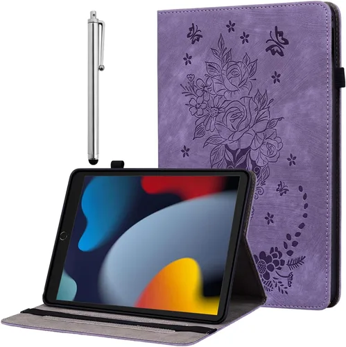 Vista 28 de Funda para iPad Air 3ª Generación 2019/iPad Pro 10.5 Pulgadas 2017, Cubierta de Cuero PU Plegable Multi-Ángulo con Auto Despertar/Dormir y Soporte