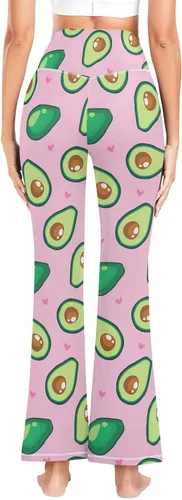 Vista 2 de JUNZAN Healthy Food Avocado Print Leg Yoga Pants High Waist Loose Yoga Pants for Relax Sports S