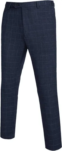 Vista 4 de COOFANDY Trajes ajustados de 3 piezas para hombre, con un botón, chaleco, pantalones de traje con corbata