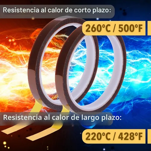 Vista 4 de Mr. Pen Cinta Térmica - 10 mm x 33 m (108 pies), 2 Rollos, Cinta de Alta Temperatura para Sublimación y Prensa Térmica