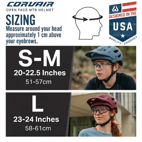 Vista 6 de Wildhorn Corvair - Casco de bicicleta de montaña para adultos, mujeres y jóvenes, casco ligero de ciclismo MTB con visera ajustable y ventilación