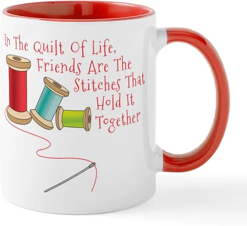 Vista 46 de CafePress Ascii - Taza de café de cerámica, taza de té, 11 onzas