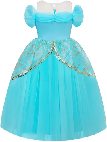Vista 2 de Disfraz de princesa Cenicienta para niñas, vestido de fiesta de cumpleaños, Halloween