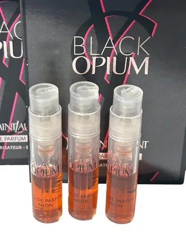 Vista 3 de Yves Saint Laurent YSL - Muestra de opio negro neón para mujer, 0.0 fl oz / 0.04 onzas, juego de 3