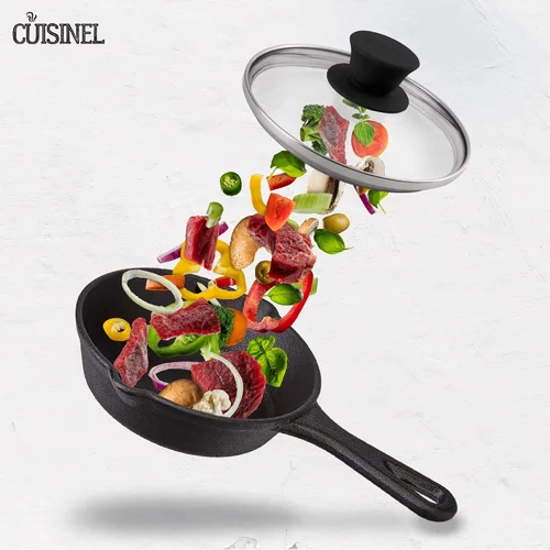 Vista 7 de Cuisinel Tapa de cristal – 6 pulgadas – Compatible con Lodge – Funda de repuesto templada totalmente montada – Apto para horno para sartenes – Para