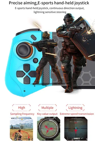 Vista 3 de Joso Mobile Game Controller for iPhone, Android, PC, Steam, Direct Play, 15 Hours Playtime, Phone Controller Gamepad Joystick for iPhone 14 13 12