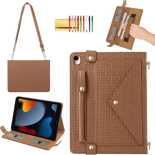 Vista 46 de Funda tipo bolso para iPad mini de 5ª/4ª/3ª/2ª/1ª generación de 7.9 pulgadas, Techcircle funda ligera tipo folio con soporte bandolera con billetera