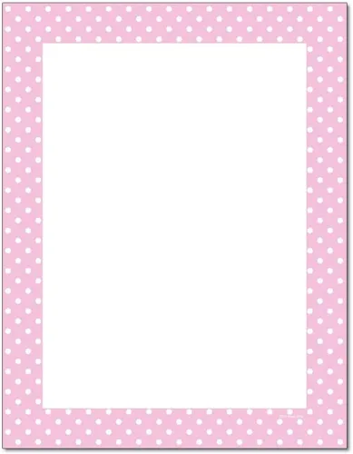 Vista 9 de Papel para impresora láser y de inyección de tinta con membrete de lunares (25 hojas, negro sobre blanco)