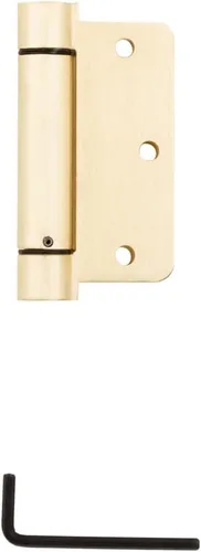 Vista 3 de NationalHardware N185-199 V521 Bisagra de resorte de embutir ajustable de latón comercial de 3-1/2 pulgadas