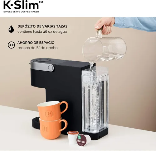 Vista 6 de Keurig K-Slim CoffeeFeer, Brewer de café Single Stefer K-CUP POD, 8 a 12oz. Tamaños de preparación, negro