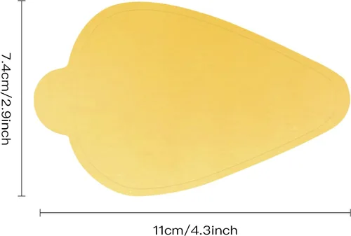 Vista 7 de 200 piezas de mini tablas para tartas, tableros de mousse en forma de hojas, mini bases para pasteles, cupcakes, postres, bandejas de cartón, base