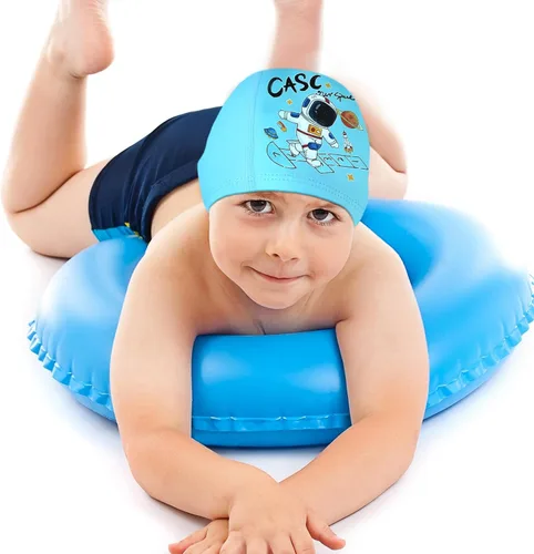 Vista 6 de Geyoga 3 piezas de gorras de natación para niños y niñas, gorras de natación para niños de 2 a 12 años, gorro de natación para piscina, gorro