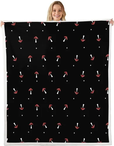 Vista 20 de Erosebridal Manta de franela sherpa de unicornio para niñas, bonito estampado de unicornio, manta de animales mágicos, morado, 40 x 50 pulgadas