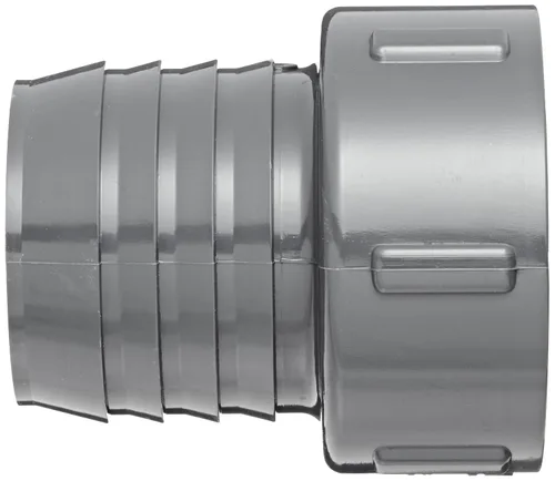 Vista 2 de Spears, tubo de PVC, adaptador, cédula 40, gris, con púas x NPT hembra, 2", Gris, 1