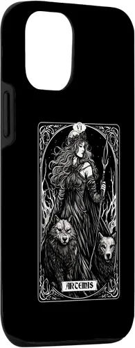 Vista 3 de iPhone 14 Artemis Tarot Card Caza Dios griego Diosa Caso