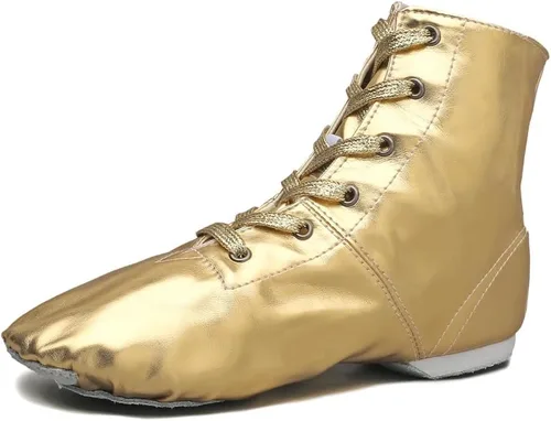 Vista 4 de Zapatos de baile de jazz para mujer, botines de baile para hombre