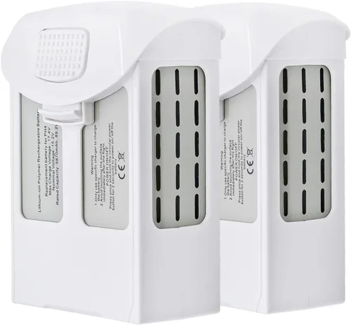 Vista 2 de ExpertPower Hélices 9455S para drones DJI Phantom serie 4 Hoja autoapretable, de bajo ruido, liberación rápida (2 hélices + 2 baterías)