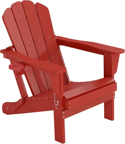 Vista 11 de Domi Folding Adirondack Chair with Cup Holder, Aruba