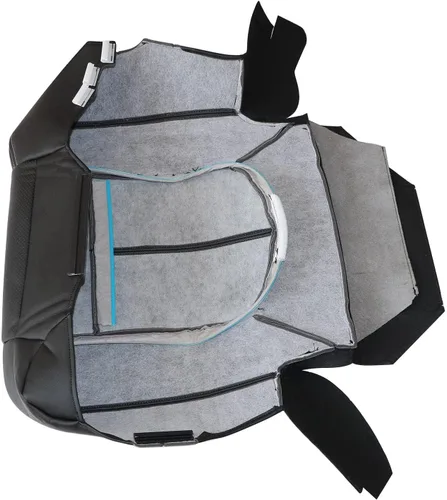 Vista 7 de NLQR Fundas de asiento de repuesto para el lado del conductor y del pasajero, color negro, compatible con Ford F250 F350 F450 F550 Lariat 2011 2012