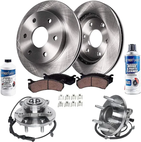 Vista 99 de Detroit Axle - Rotores de freno para Ford Mustang 2015 2016 2017 2018 2019 2020 2021 2022 2023 Rotores de freno de disco 2016 2017 2018 2019