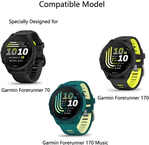 Vista 2 de Protector de pantalla para Garmin Forerunner 70, Forerunner 170, Forerunner 170 Music Watch, 5 unidades, película de vidrio templado HD [dureza 9H]