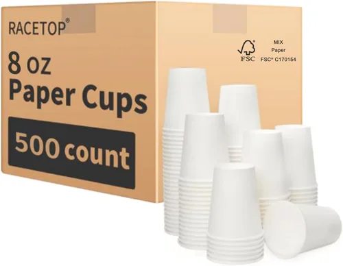 Vista 10 de RACETOP - Vasos desechables de papel para baño y enjuague bucal (3 onzas, 500 unidades)