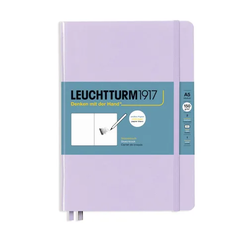 Vista 23 de Leuchtturm1917 - Medium A5 Hardcover Sketchbook (Black) - 112 Pages of 150g/m² Paper Negro