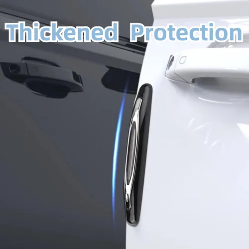 Vista 6 de Acouto Protector de borde de puerta de automóvil, 4 unidades, PVC, protector de borde de puerta de automóvil, tiras protectoras de puerta